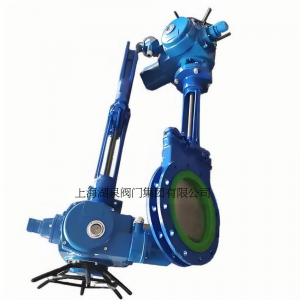 電動刀閘閥PZ973-16 DN350，DN400排渣、處理顆